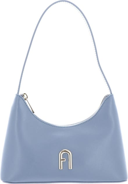 FURLA Leren Schoudertas Avondtas Diamante Mini Shoulder Bag Celestial Blauwgrijs