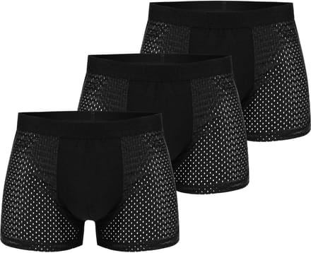 ALLTHEMEN Heren Onderbroek Slips - Mesh Boxershort - 3-Pack - S