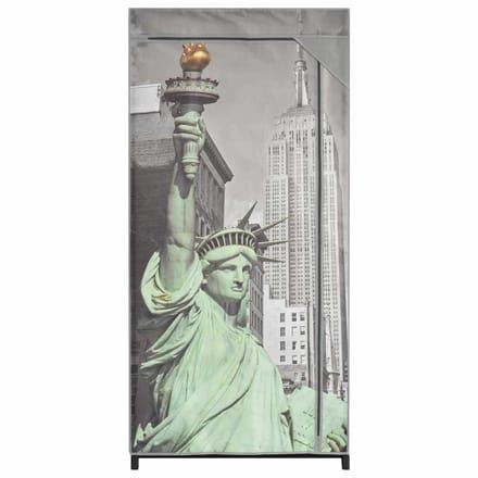 vidaXL - Kledingkast - New - York - 75x45x160 - cm - stof