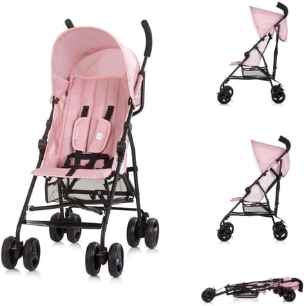 Kinderbuggy - Lichtgewicht Kinderwagen - Compact Reizen - Eenvoudig Inklapbaar - 66 x 46 x 100 cm - Roze
