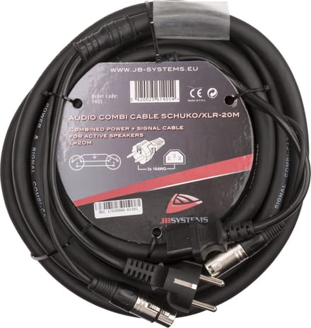 Hilec AUDIO COMBI CABLE SCHUKO/XLR-20M