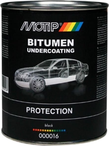 Motip Bitumen Undercoating - auto bescherming - 1.300gr kwastblik