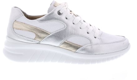 Hartjes Wave Sneakers - Textiel - Dames - Wit - Maat 37