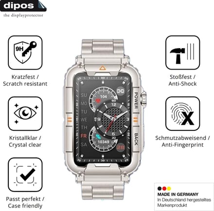 dipos – 2x Pantserfolie geschikt voor Doomixs KR88 | 9H Screenprotector
