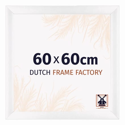 Fotolijst 60x60 cm - MDF - Wit Mat - Praag