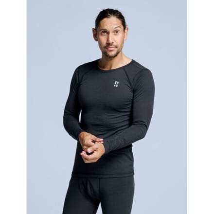 Poederbaas Thermoshirt Merinowol - Heren - Zwart - Maat S