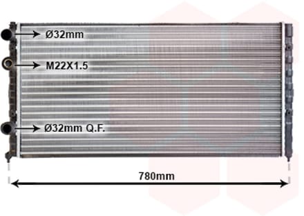 Van Wezel - RADIATOR VOOR VW PASSAT B3 1988-1993 3A0121253C