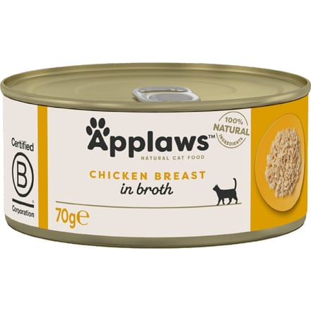 24x70g Kippenborst Applaws Kattenvoer