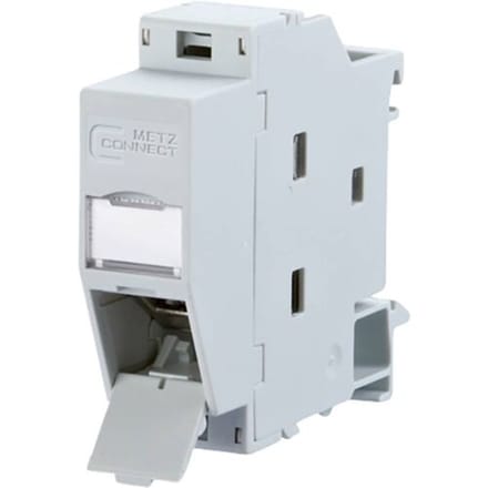 Metz Connect 1309A07003-E Netwerkdoos DIN-rails Kabel Lichtgrijs