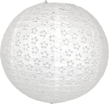 5 x Eyelet lampion wit 45 cm
