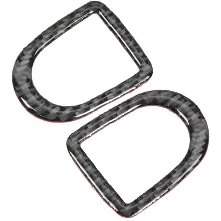 2 stuks Koolstofvezel Auto Deurslot Pin Knop Frame Trim Past voor Ford Mustang 20092013 black