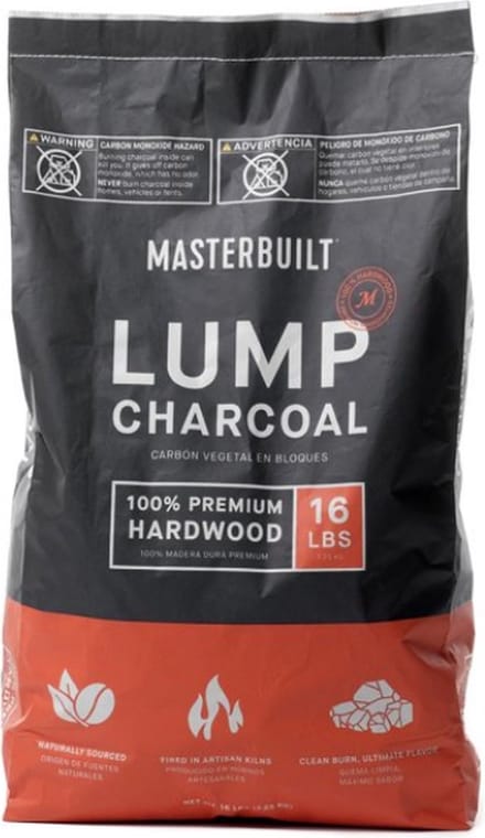 Masterbuilt Lump Houtskool 7,25 kg – 100% Hardhout Houtskool voor Kamado, Smoker en Houtskool BBQ