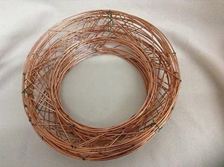 Adventskrans Draadframe - Ringen voor Kransen - Creatief Knutselen - Stevig Metaal - 25 cm Diameter - Koperkleurig