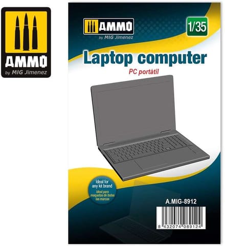 AMMO by Mig Jimenez Modelbouwpakket - AMMO MIG 8912 Laptop Resin onderdeel - 1:35 - Modelbouw