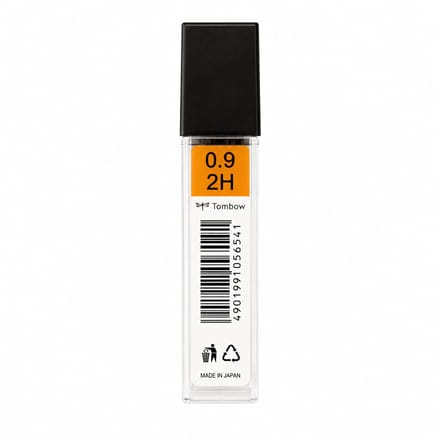 Tombow - Leads vulpotlood vulling - 0.9mm - Navulling - 2H - koker 12 stuks