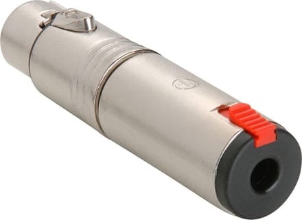 Neutrik NA3FJ XLR (v) - 6,35mm Jack stereo (v) adapter