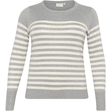 Gestreepte gebreide trui voor dames KAFFE Curve Lizzy