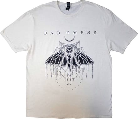 Bad Omens - Moth Heren T-shirt - M - Wit