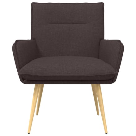 vidaXL - Fauteuil - Donkerbruin - Stof