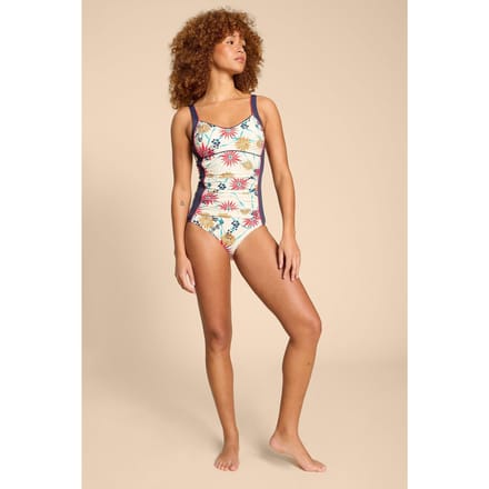 White Stuff Splash Swimsuit Ivory Multi Taglia: 6 | Costumi Interi Outlet | Donna | Bianco