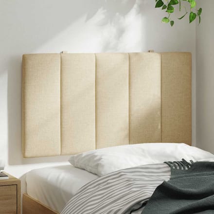 vidaXL - Hoofdbordkussen - "Hanko" - 80 - cm - stof - crèmekleurig