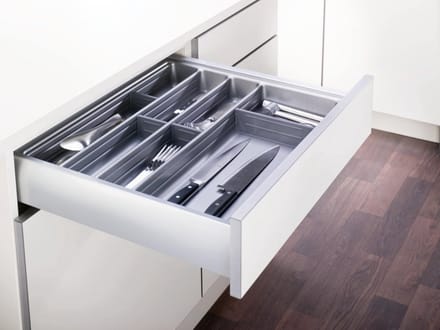 Bestekcassette 90 cm lade-indeling met variabele vakverdeling