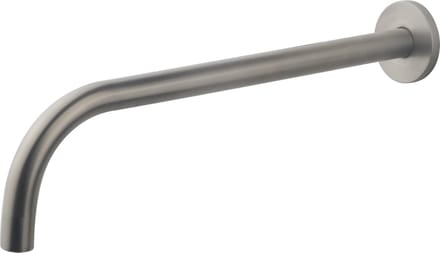 Wiesbaden Slim 18mm uitloop rond 30cm 1/2" geborsteld staal