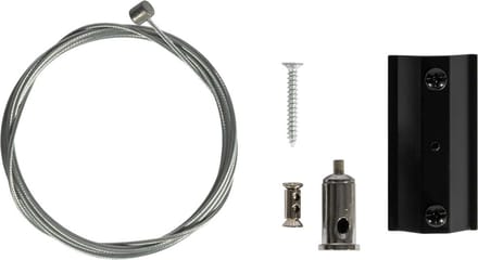 QAZQA Ophanging accessoire rail zwart 1-fase - Iconic