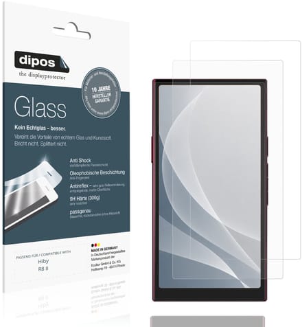 dipos – 2x Matte Pantserfolie geschikt voor Hiby R8 II | 9H Screenprotector