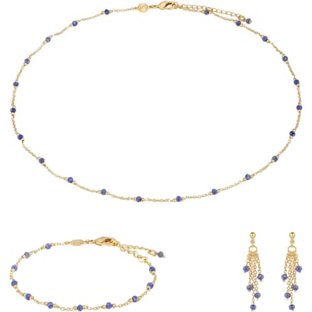 Collier, armband en oorbellen van lapis lazuli voor dames Sloya Elyssa