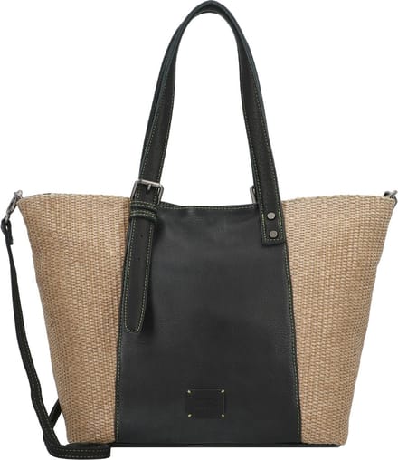 FREDsBRUDER Sea You Soon Shopper Black / Camel Zwart