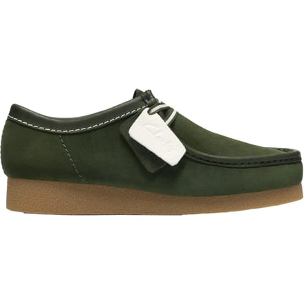 CLARKS WallabeeEVO Heren Veterschoenen - Groen - Suede