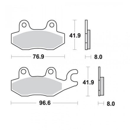 Plaquette de frein Nissin pour Quad Chinois 50 ATV Neuf