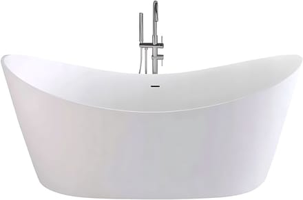 Rea Ferrano - Vrijstaande Badkuip - Wit - 160Cm - 160X80X72Cm