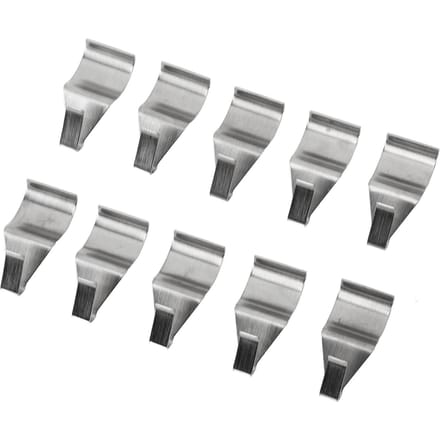 20 pièces Crochets pour Bardage Vinyle Sans Perçage Clips Robuste pour Bardage Support pour Bardage Vinyle Acier Inoxydable 304