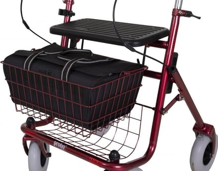 Rollator tas voor in mandje