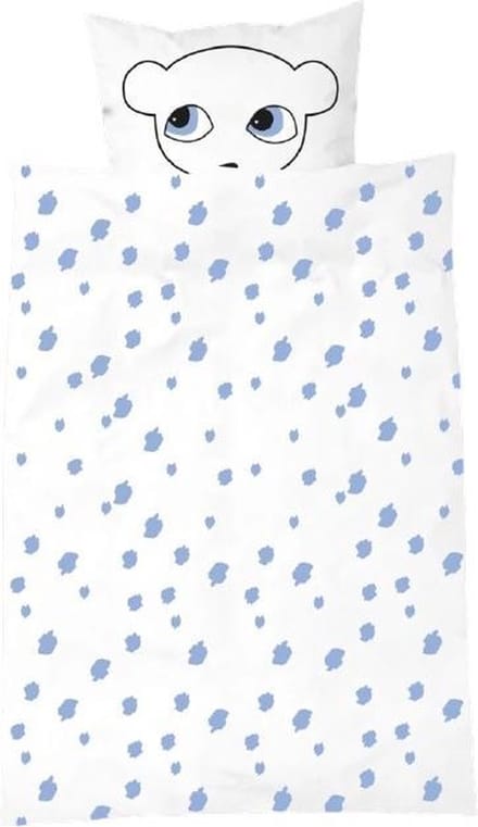 Luckyboysunday Dekbedovertrek Muis 100 X 70 Cm Wit/blauw