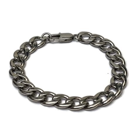 Rvs sieraden - gourmet schakel armband staal - 19cm - Verkleurt niet