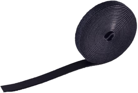 Klittenband rol 13mm / zwart (3 meter)
