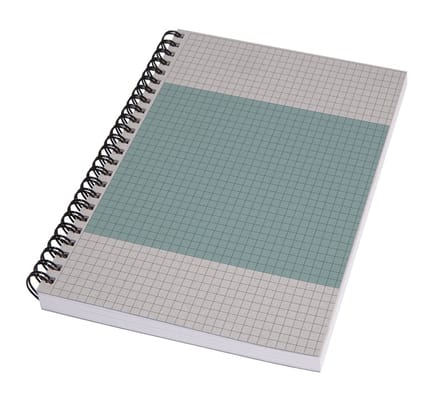 Sigel SN600 Quicknote Softcover Notitieblok met spiraalrug Geruit Blauw-grijs 80 vellen DIN A5