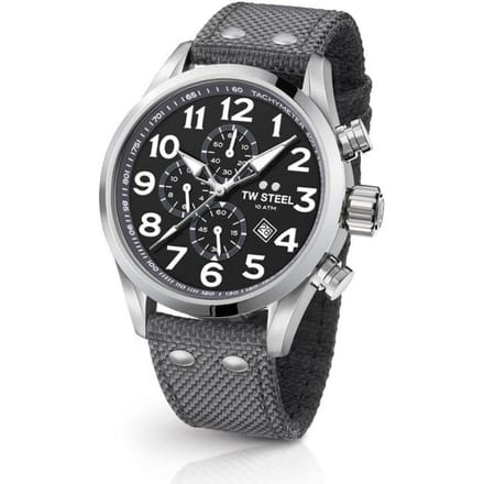 TW Steel Volante Chrono 45mm Staal Canvas | VS13