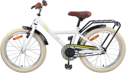 Kinderfiets - Loopfiets Peuterfiets - Leren Fietsen - Stabiel Stalen Frame - 18 inch - Wit