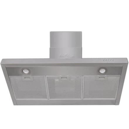 vidaXL Afzuigkap plat 900 mm roestvrij staal