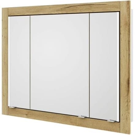 Steinkamp Value built-in mirror cabinet 90 cm with 3 doors and LED lighting SEEEE0110G167
