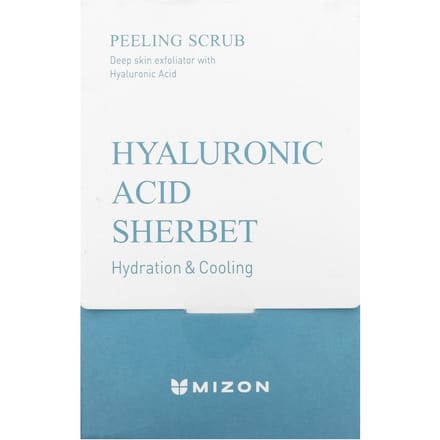 Mizon, gommage peeling, sorbet à l'acide hyaluronique, 40 sachets, chacun (7,0 oz) white