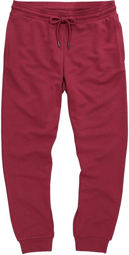 JP 1880 - Heren - Sweatpants thuispak lichte sweatstof - Robijnrood - Maat XL