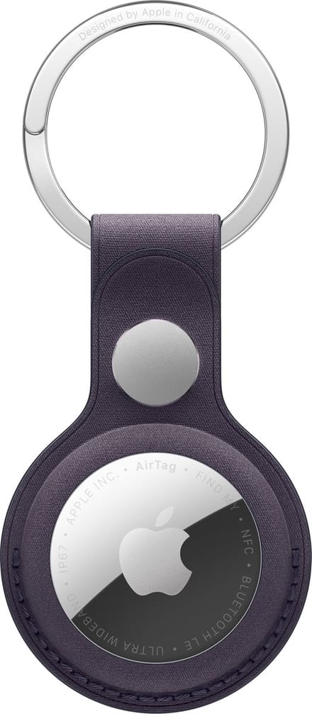 Apple AirTag FineWoven Key Ring (Zonder AirTag ) – Midnight Purple