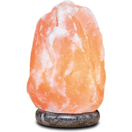 Wagner Life Zoutlamp Rock 2 - 3 kg, marmeren voet, barnsteen
