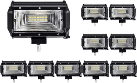 LED Werklamp - Extra Verlichting - Offroad Gebruik - Waterdicht IP67 - 72W 5 Inch - Wit