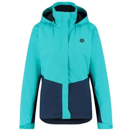 AGU Section Essential - Regenjas - Dames Regenjack - Waterdicht en Ademend - Poray 5.000 - Opvouwbaar - Reflecterend - Blauw - XS